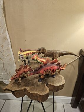 Discovery Kids- Dinosaur Figures Excellent Condition Red And Yellow